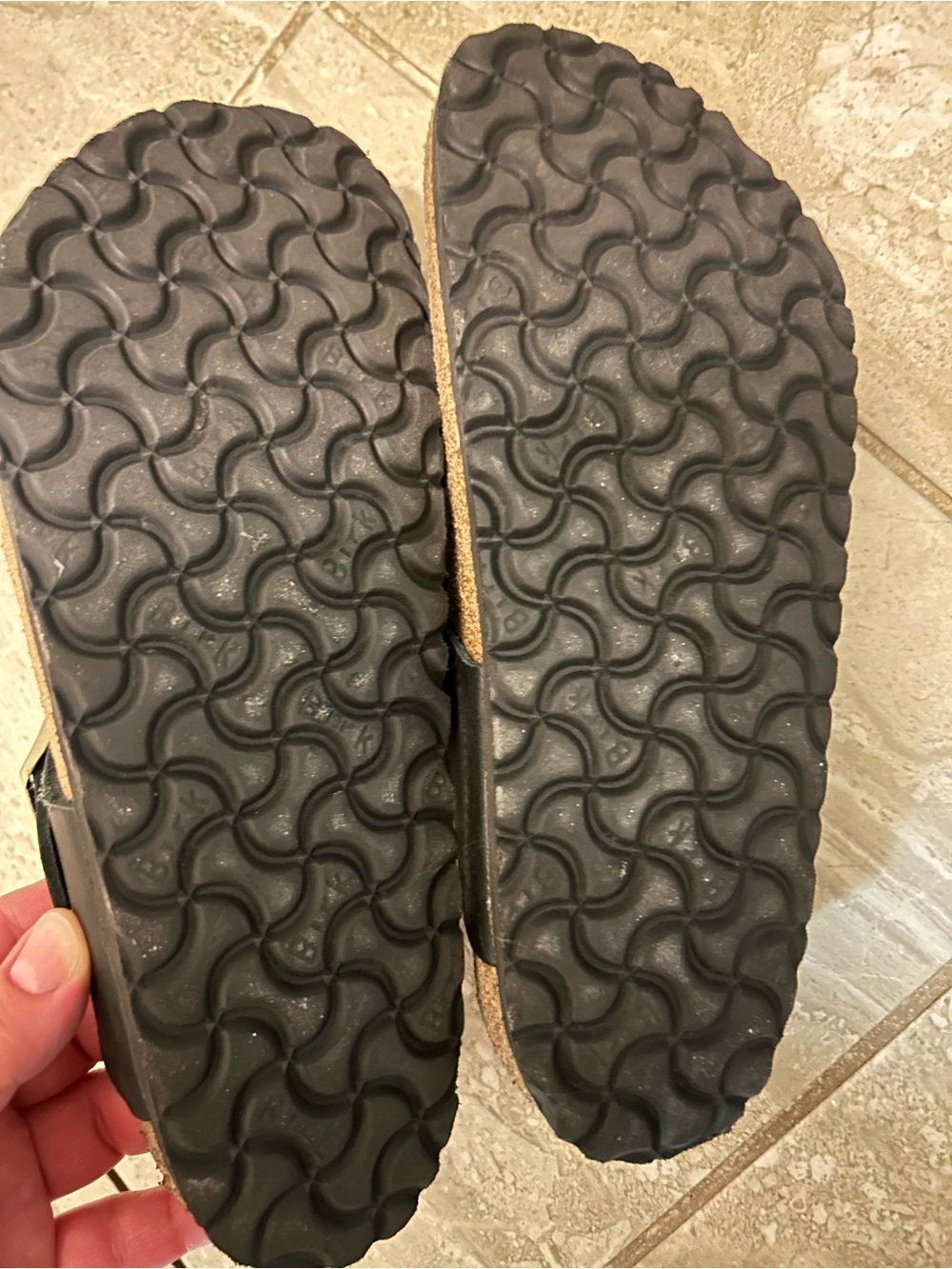 Birkenstock Black Floral Toe-Post Sandals - Picture 4 of 4